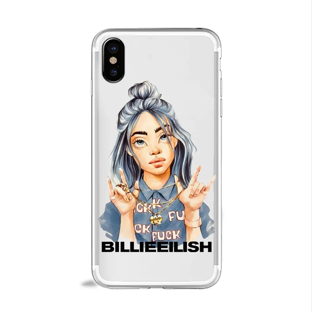 TPU A1060 Billie Eilish наклейки не улыбаются на меня мультфильм телефон чехол для huawei P30 P20 P10 lite mate20 P20 pro honor 10 ТПУ силиконовый чехол - Цвет: TPU A1060