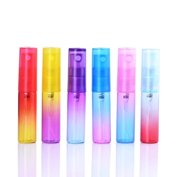 

6 Pcs 4Ml Gradient Color Mini Portable Perfume Bottle, Atomizer Empty Cosmetic Containers for Travel