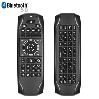 

Bluetooth 5.0 Mini Keyboard G7BTS Gyroscope Backlit IR Learning Air Mouse Wireless Remote Control For Smart TV Box Laptop Tablet