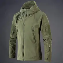 Новая военная тактическая уличная мягкая оболочка флисовая куртка мужская армейская Polartec Спортивная термальная охотничья спортивная куртка с капюшоном 4