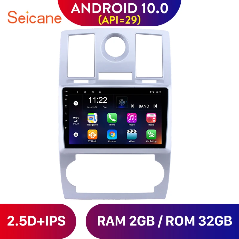 Seicane Android 10 0 автомобильный радиоприемник с навигацией GPS Авто Радио стерео