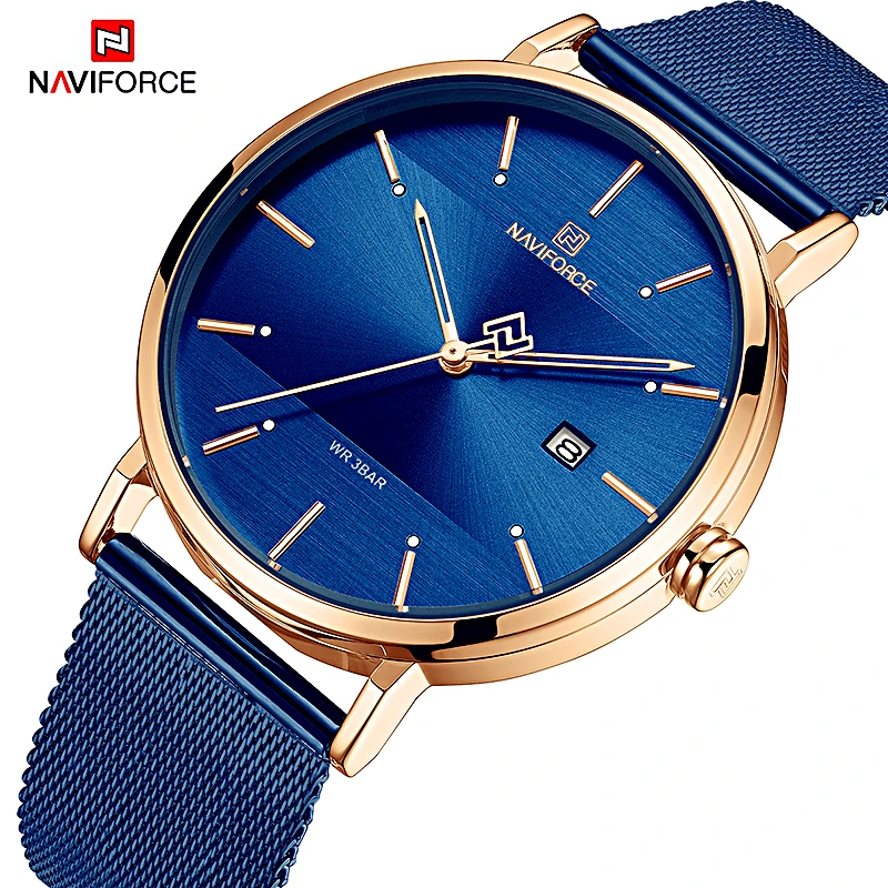 Comprar Relojes de mujer NAVIFORCE marca superior de lujo a prueba de agua reloj de mujer pulsera de moda para parejas reloj de mujer