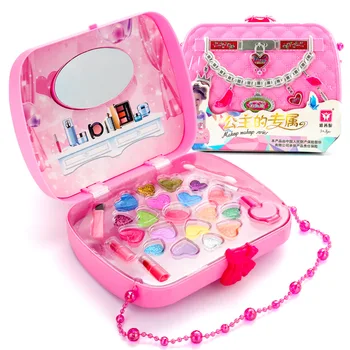 

Kids Make Up Toy Set Pink Makeup Set Princess Hairdressing Simulation Plastic Toy For Girls Pretend Play Make Up Toy Fashion Toy