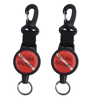 2x Diving Retractable Lanyard Dive Retractor Diving Gear Hook for Otoc/Mask/Light Holder Clip Water Sports 1
