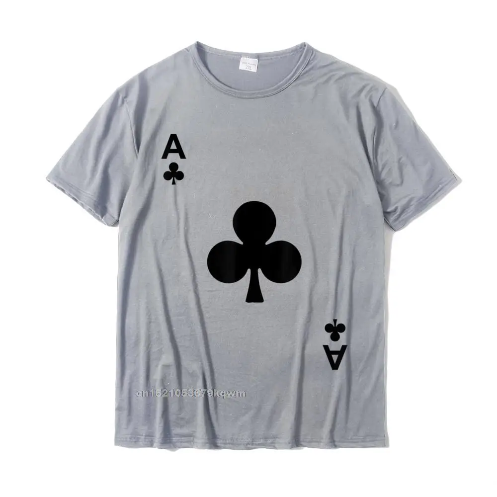 Simple Style 3D Printed Men's T Shirt New Design Summer/Autumn Short Sleeve Round Neck 100% Cotton Tops Tees Gift Tee-Shirt Ace of Clubs Tshirt Blackjack Cards Poker 21 A Tee shirt__3449 grey
