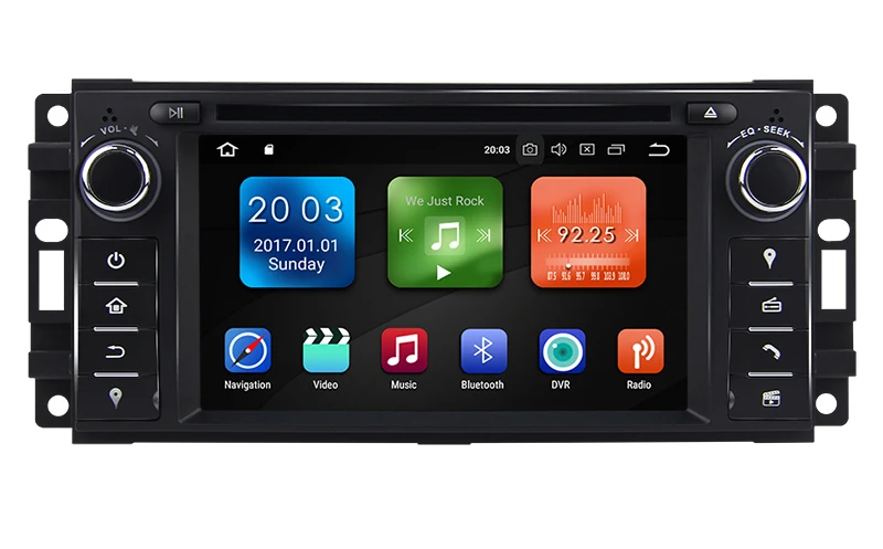 Ips 6," Android 9,0 Восьмиядерный автомобильный Радио dvd-плеер gps навигация для JEEP свобода патриота Wrangler Компас DODGE Chrysler