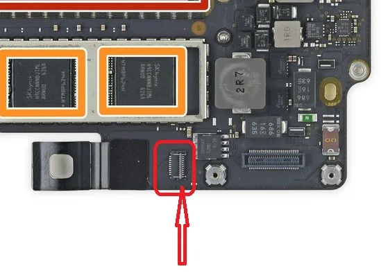 Для Macbook pro 13 дюймов A1708 2016 2017 J6951 гибкий кабель для передачи данных Doard Разъем 10
