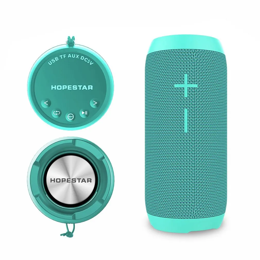HOPESTAR P7 может форма Bluetooth динамик TF карта музыкальный плеер водонепроницаемый внешний аккумулятор поддержка 1+ 1 беспроводной последовательный функция