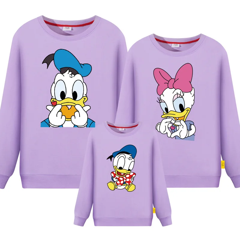 Teenster Matching Couple Outfits Mom and Daughter Clothes Dad Son Family Look Tops Family Clothing Holiday Duck Sweatshirt