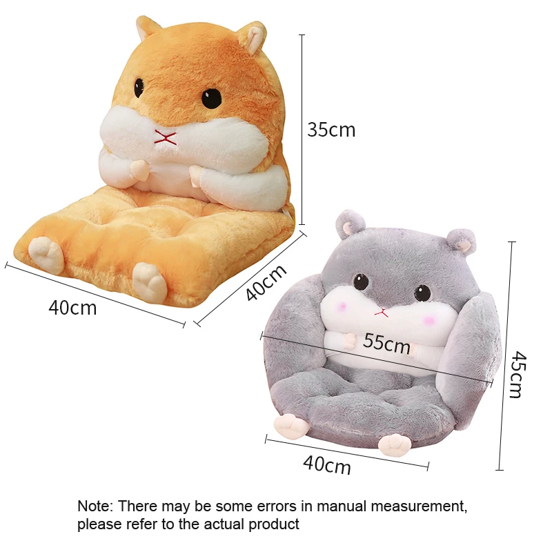 Hamster Cushion Back Office Chair Cushion Sofa Pillow Cushion Home Decoration Tatami Cute Cushion Lumbar Support Birthday Gift 5