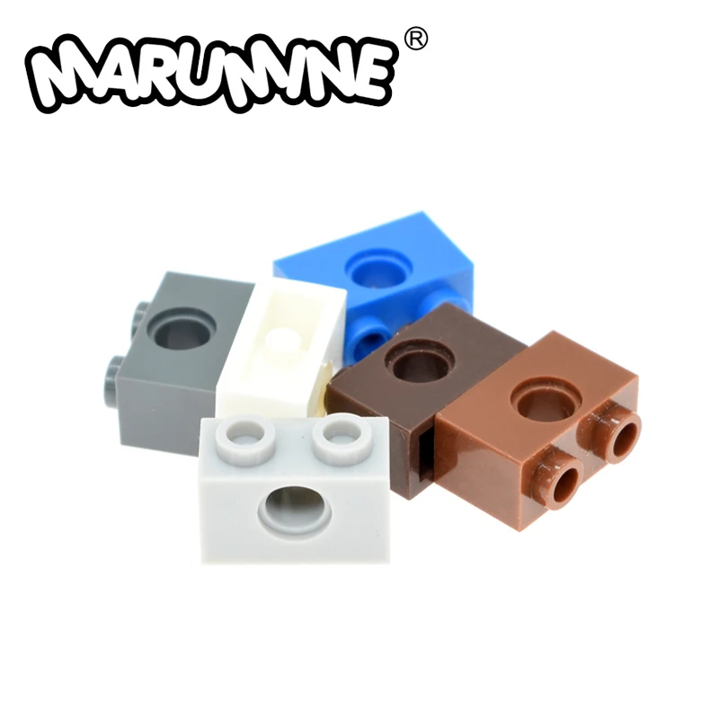 Marumine MOC технические кирпичи 1x2 с отверстием 3700 30 шт. Строительные набор подарок
