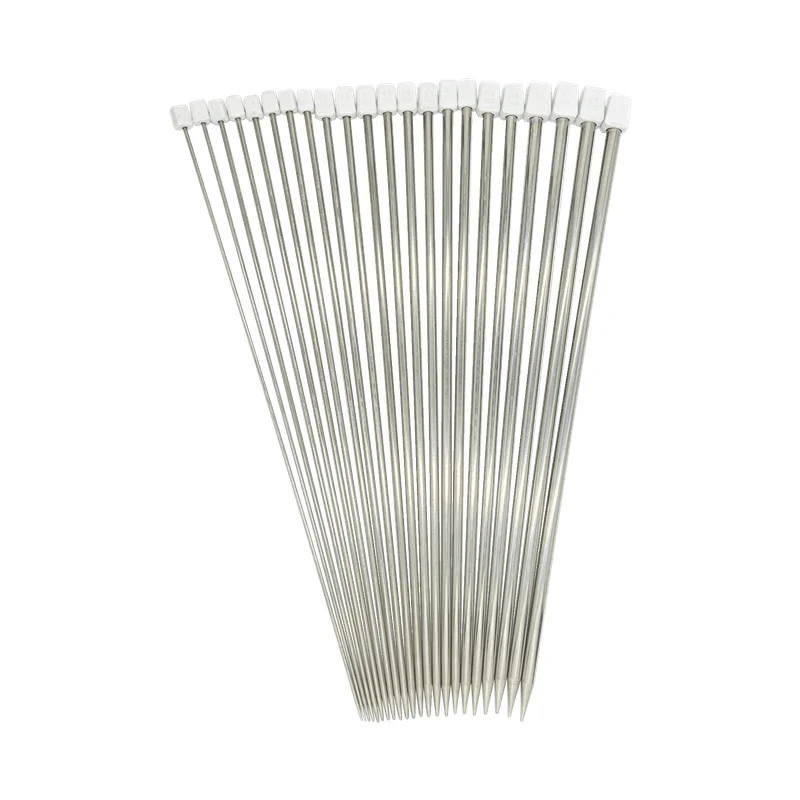 Premium Stainless Steel Straight Knitting Needles