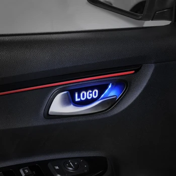 

2PCS Acrylic Inner Car LED Door Handle Bowl Cover Trim for KIA K9 SEDONA CEED SORENTO SOUL SPORTAG RIO Car Interior Accessories