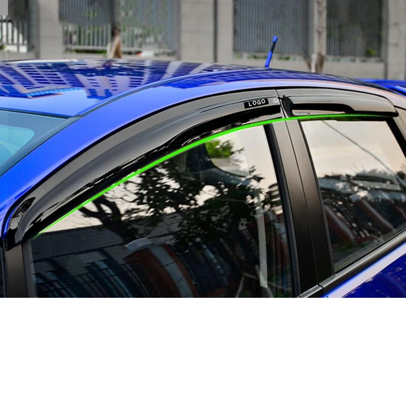 CEYUSOT 4 шт./компл. для Honda Fit Джаз оконный козырек- автомобиля Windows сторона солнца защита от дождя щит водонепроницаемый козырек GK5