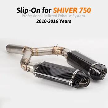 

For Motorcycle Aprilia SHIVER 750 10-16 Exhaust Muffler System Stainless Steel Motorbike Muffler Escape for Aprilia Shiver 750