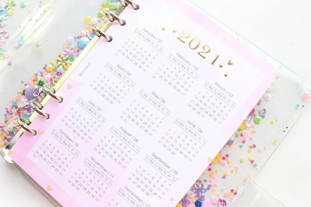 GLITTER BINDER NOTEBOOKS (5)