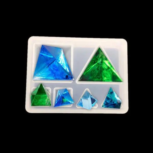 Pyramid Shape Silicone Pendant Mold Jewelry Silicone Mold Mold For DIY