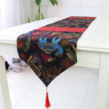 

Elephant Table Runner Plate Mat Table Cloth Cover Home Decor Dining Room Restaurant Bar Cafe Wedding Party Decoration