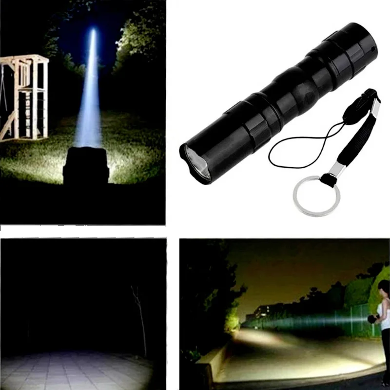 Compact Handheld Purple UV Flashlight for Fluorescent Agent Detection