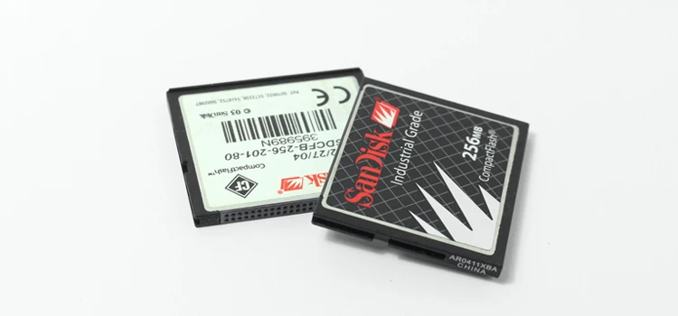 Карта памяти SanDisk CF 256M промышленного класса, обработанная станком с ЧПУ карта CF с адаптером PCMCIA, карта памяти для автомобиля MP3