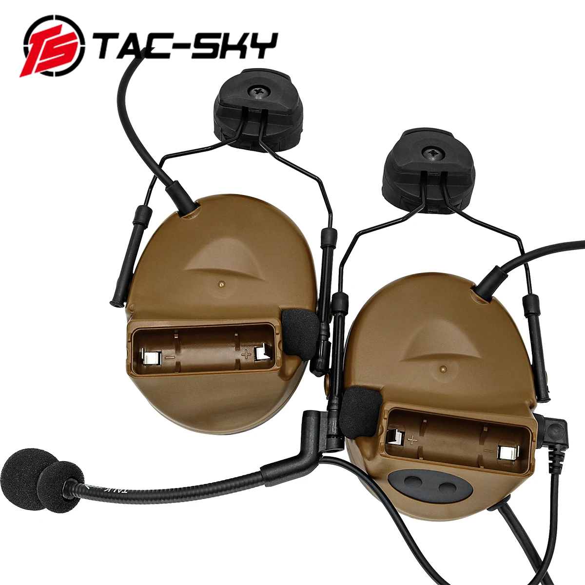 TAC-SKY COMTAC II Helmet Bracket Edition Tactical headset and Tactical PTT u94ptt and Military headset Peltor Comtac Headband CB chemical gloves