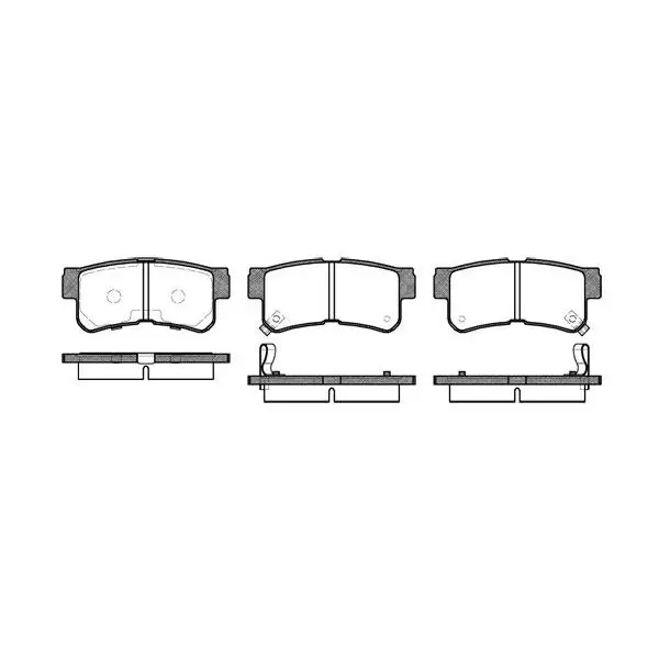Колодки дисковые з.\ Hyundai Trajet 2.0i/2.7i/2.0CRDi 00 REMSA 0