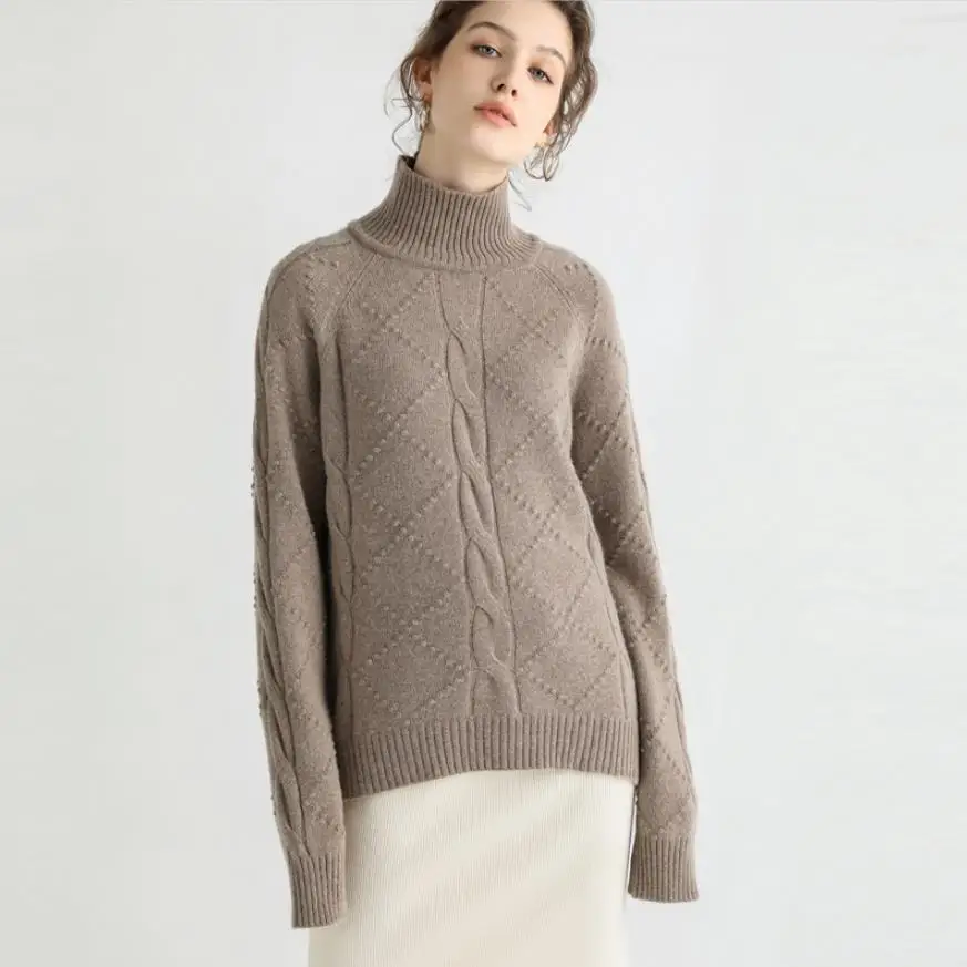 #^Special Price Spring fashion brand high collar cashmere knit sweater fashion female thicker warm long sleevewoolen tops F901 dropship #^Special Price Spring fashion brand high collar cashmere knit sweater fashion female thicker warm long sleevewoolen tops F901 dropship