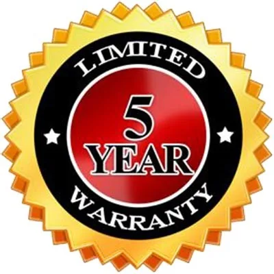 Five Years Warranty