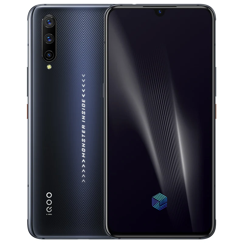 Black Vivo iQOO Pro 5G Смартфон Snapdragon 855 Plus UI Super Amoled 12 Гб 128 ГБ 48 МП 3 камера заднего вида 4500 мАч 44 Вт мобильные телефоны - Цвет: Black