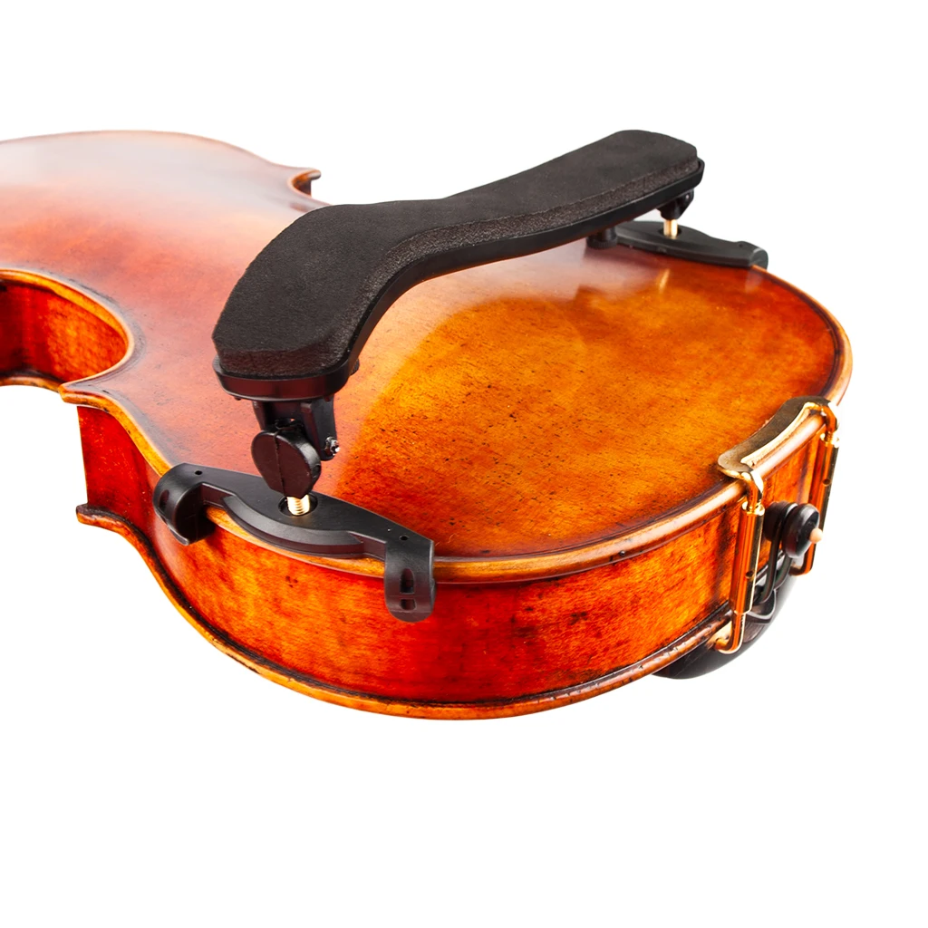 Plastic Violin Shoulder Rest 4/4-3/4 1/2-1/4 1/8 Collapsible and Height Adjustable Feet Comfortable Foam Pad Soft Easy To Use