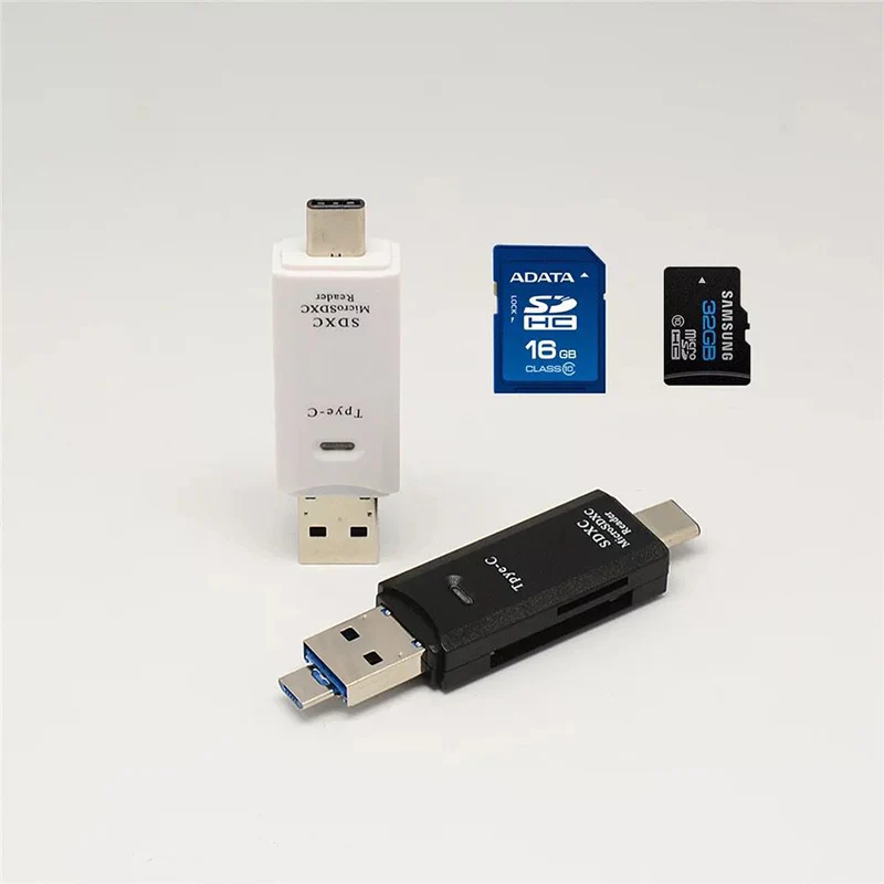 Type C Micro USB 3 в 1 OTG кардридер универсальный высокоскоростной TF/SD карта адаптер для Android телефон PC ноутбук удлинитель адаптер