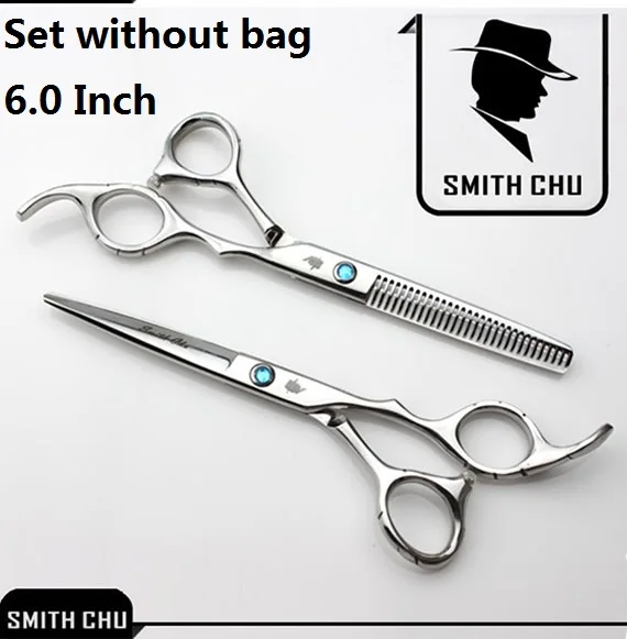 Smith Chu 6," 5,5" Профессиональные Парикмахерские ножницы Япония 440c стрижки волос ножницы, Салон Парикмахерская ножницы для волос Машинка для стрижки LZS0074 - Color: LZS0006 60 no  bag