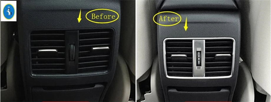 

Yimaautotrims Rear Seat Air AC Condition Vent Outlet Cover Kit For Mercedes-Benz A B Class W176 CLA GLA 220 260 X156 2015 - 2018