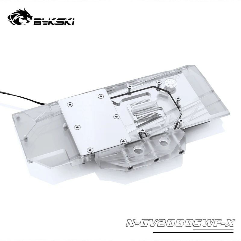 Bykski водоблок для GIGABYTE RTX2080 WINDFORCE OC 8G/RTX2070 GAMING OC 8G/медный блок/3PIN 5V A-RGB/4PIN 12V RGB