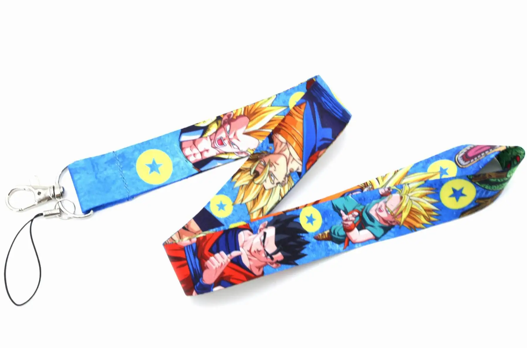 Dragon Ball Z напечатанный ремешок на шею для удостоверения личности держатель для телефона брелок унисекс косплей реквизит аксессуары с героями мультфильмов подвески