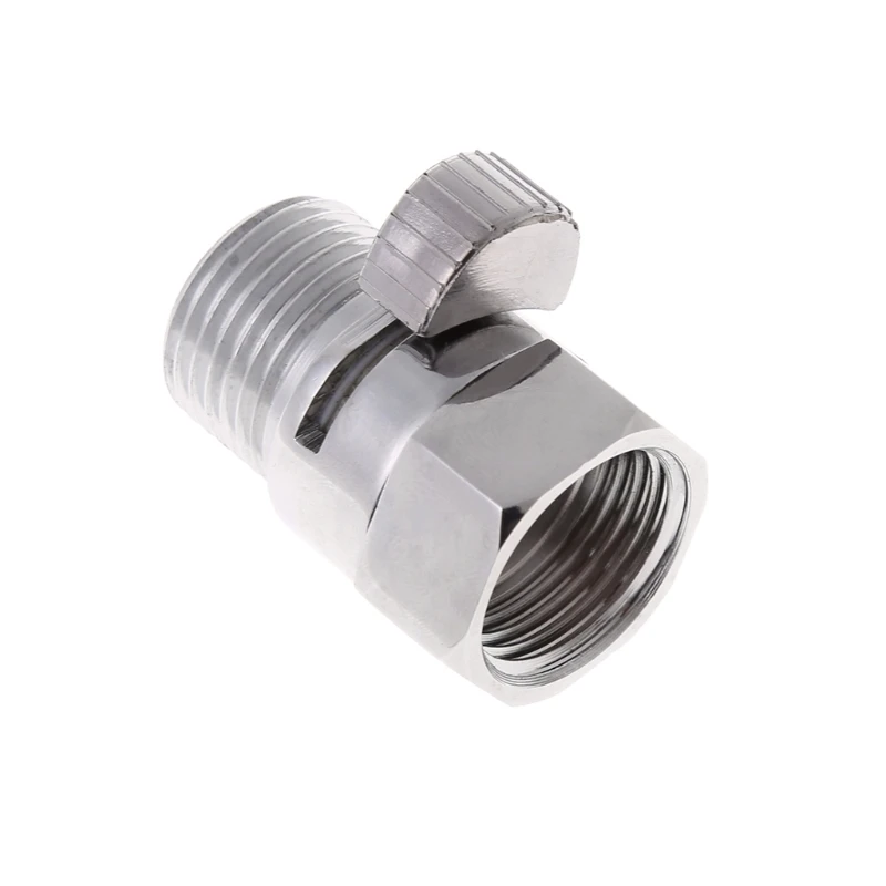 

100% Brass Flow Control Valve Water Pressure Reducing Controller Hand Held Sprayer Head Shut Off Stop Switch For Shower Supply