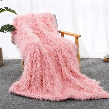

Double-side Fluffy Home Blanket Shaggy Plushs Baby Receiving Blankets Travel Journey Coverlet Bedding Linen
