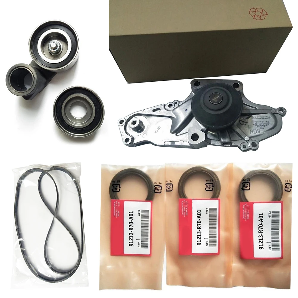 Water Pumps Timing Belt Water Pump Kit& Tensioner Fit for HONDA Acura