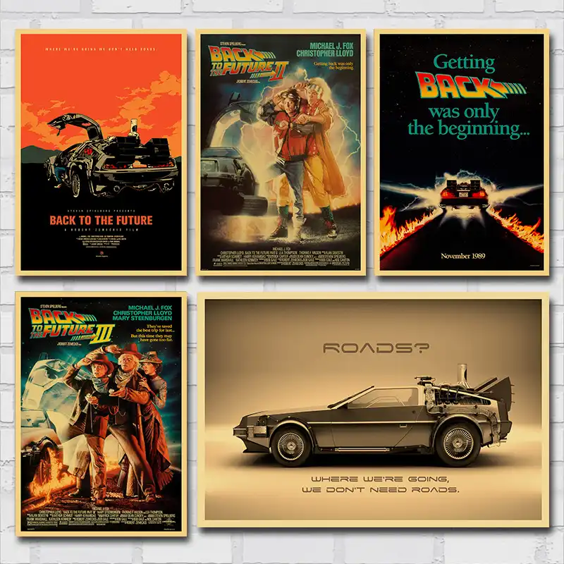 Back To The Future Movie Poster Wall Art Canvas Print Painting 30x45