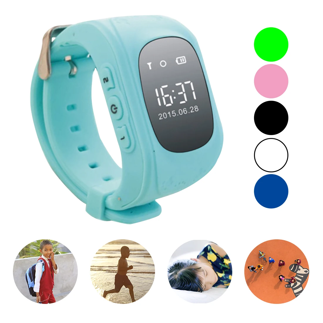 Q50 Смарт-часы со светодиодом экран для Android IOS LBS трекер местоположения часы могут