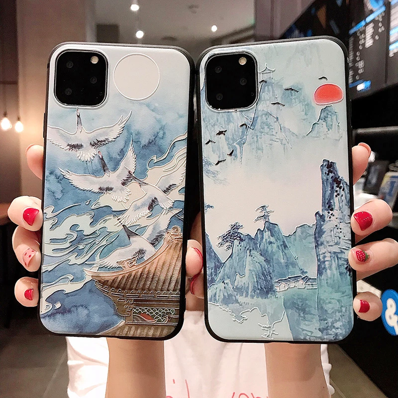 

Soft TPU Phone Case for Xiaomi Redmi Note 8 7 6 5 5A K20 Pro 4X Mi 8 9 A2 5X A3 Lite Luxury Relief Silicone Back Cover Casing