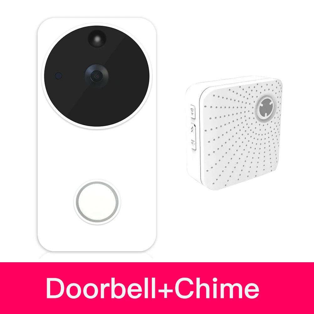 Option 3 WiFi смарт-видео дверной звонок Беспроводная камера Full HD PIR Обнаружение движения камера ночного видения работа с Alexa Echo Show - Цвет: Option 3