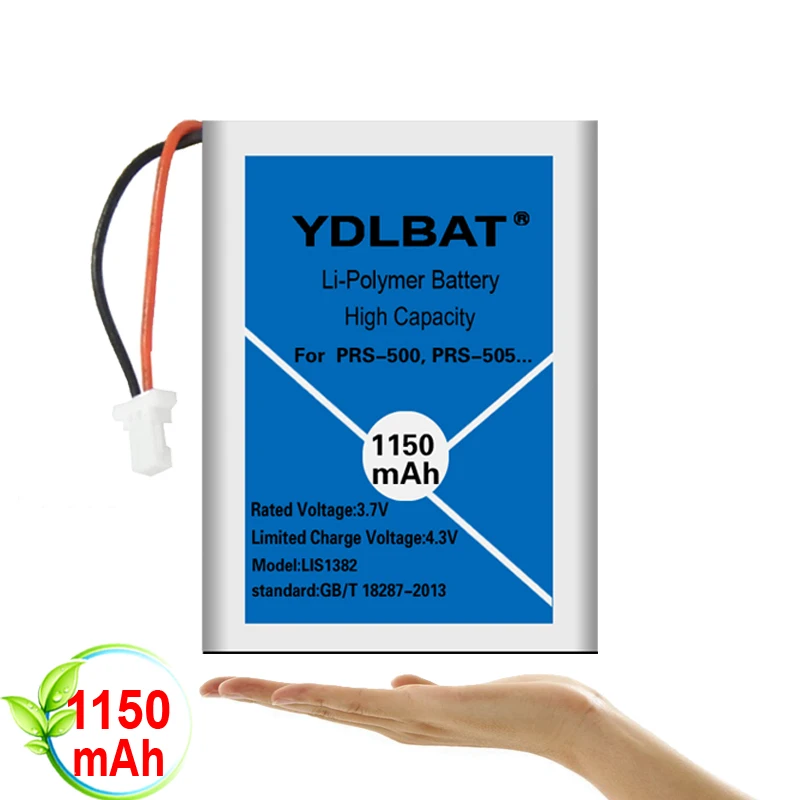 YDLBAT Топ 1150 ма-ч для sony Портативный считыватель PRS-500 PRS-500U2 PRS-505 PRS-505SC/JP PRSA-CL1 Батарея LIS1382(J