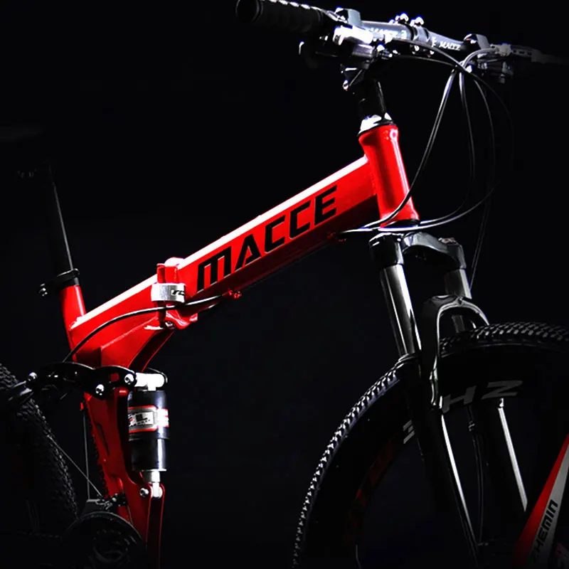 Mountain Bike Folding 26 Inch Speed Double Shock Absorption Off Road Adult Man and Women Student Bicycle Mountain Bike Folding 26 Inch Speed Double Shock Absorption Off Road Adult Man and Women Student Bicycle