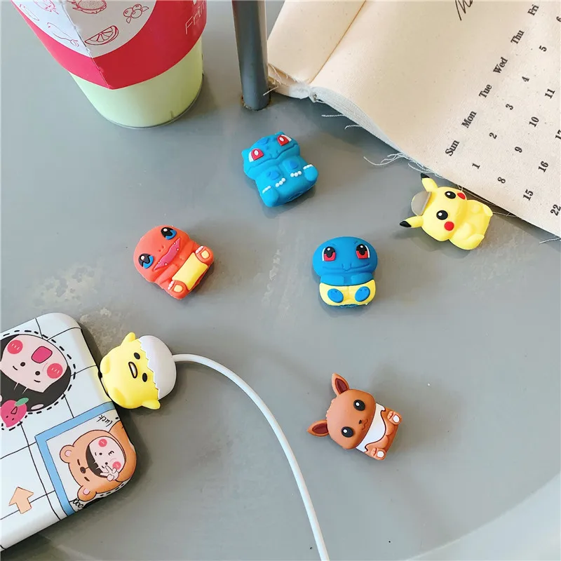 50pcs/lot Cartoon Phone USB cable protector for iphone cable chompers cord animal bite charger wire holder organizer protection