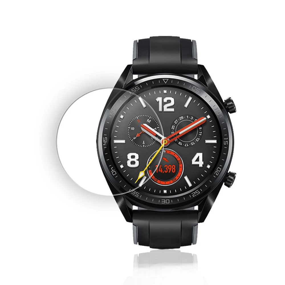 1 шт 2.5D 9H взрывозащищенное Закаленное стекло Защитная пленка для huawei Watch GT 35,5 мм SmartWatch защитная Пленка чехол - Цвет: 1unit