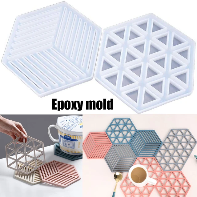 Casting Molds Silicone Coasters Geometric