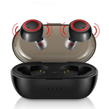 

Bluetooth 5.0 Earbuds Wireless Earphones TWS Deep Bass in-Ear Headphones w/Mic