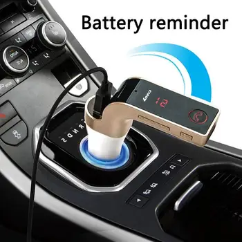 

4-in-1 Hands Free Wireless Bluetooth FM Transmitter Accessories Car Player AUX SD MP3 USB LCD Modulator G7 Car Kit H5O5