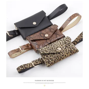 

womens 2020 Vintage waist bag Designer Leopard print chest bag fanny pack waist belt bag for women поясная сумка